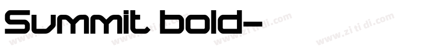 Summit bold字体转换